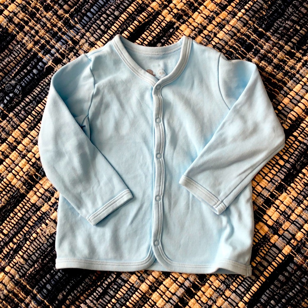 Primary 18-24 m buttonup cotton cardigan baby blue